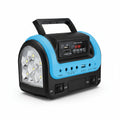 Solar Generator,Portable Power Station with Panel,Portable Power Bank Supply with Flashlight,Emergency Generator Solar Powered for Home Use Camping Travel Emergency(Blue)