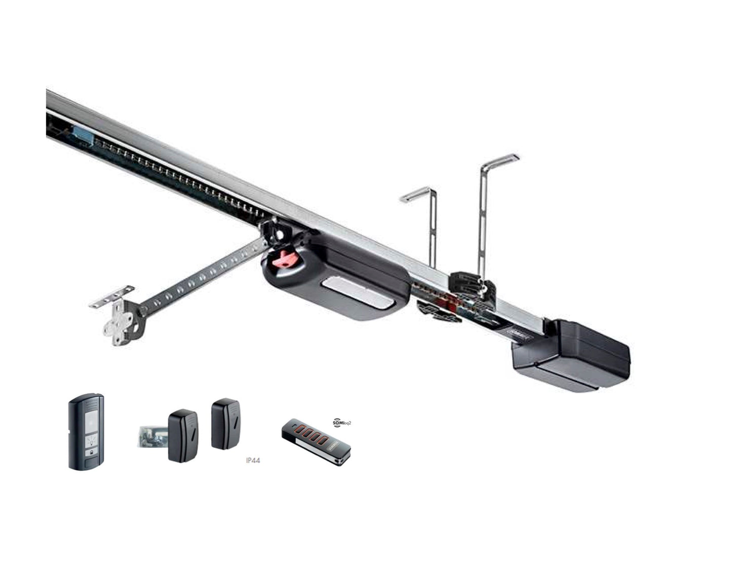 Sommer 2110 evo+ garage door opener with rail