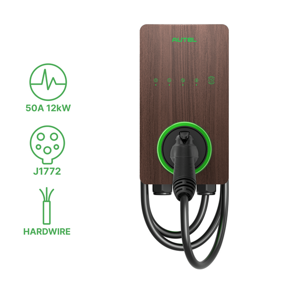 Autel AC Lite Home — 50A 12kW EV Charger, Hardwired J1772