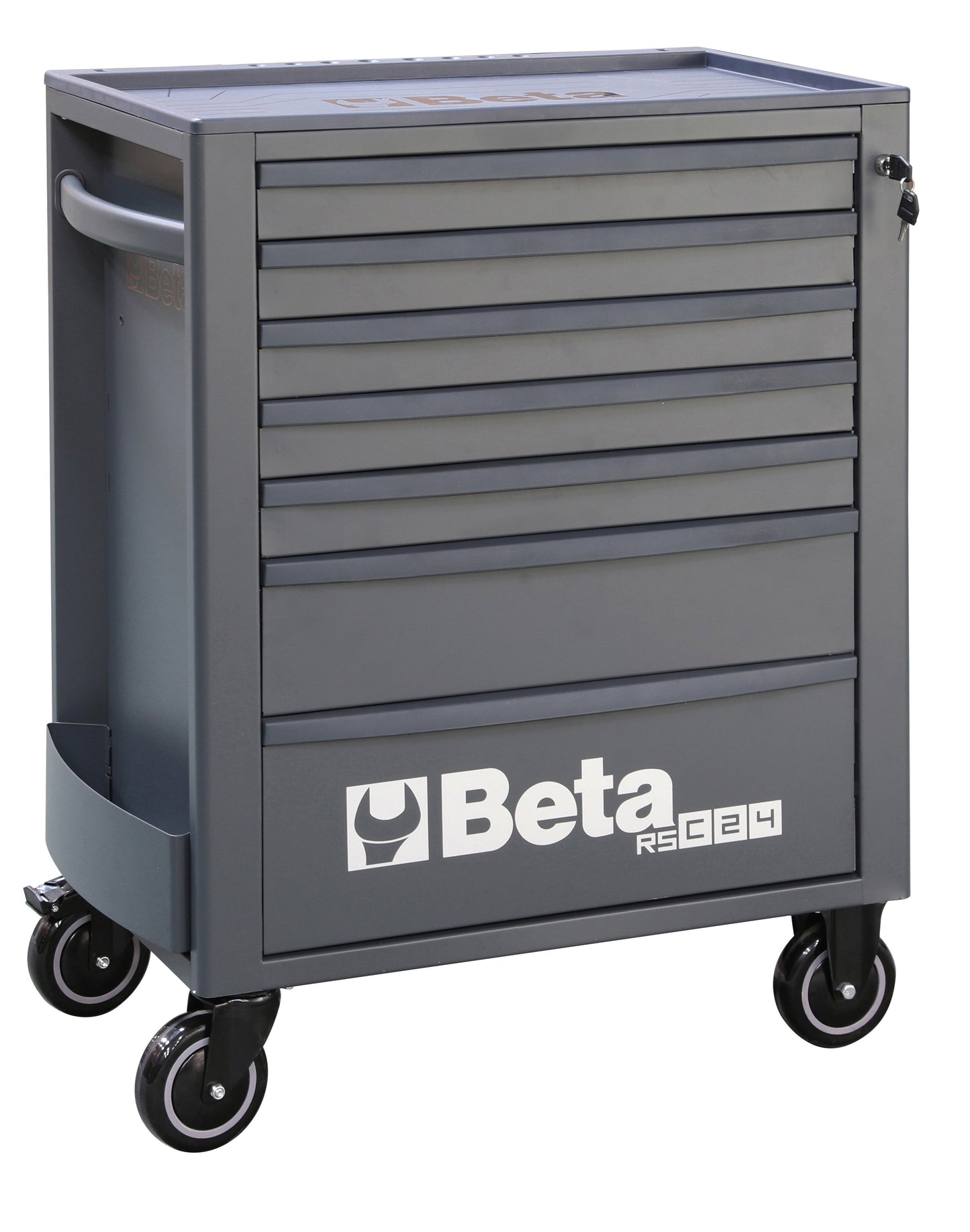 Beta RSC24 seven-drawer rolling tool cabinet in all-grey with white RSC24 branding