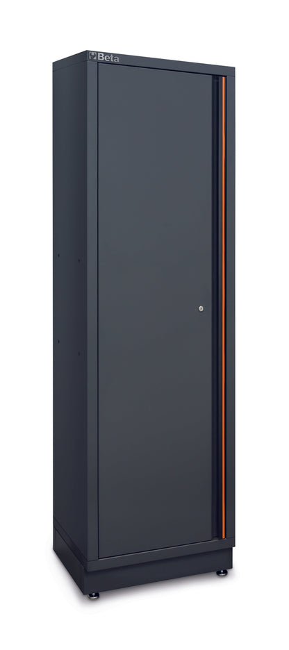 C45PRO single-door tall cabinet module with adjustable shelves and levelling feet