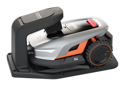 Sunseeker X4 docked on its charging station