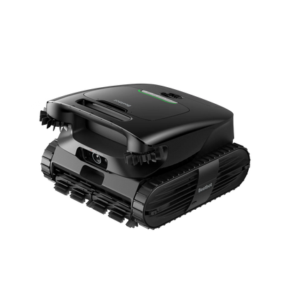 Beatbot AquaSense X robotic pool cleaner, angled view on a white background