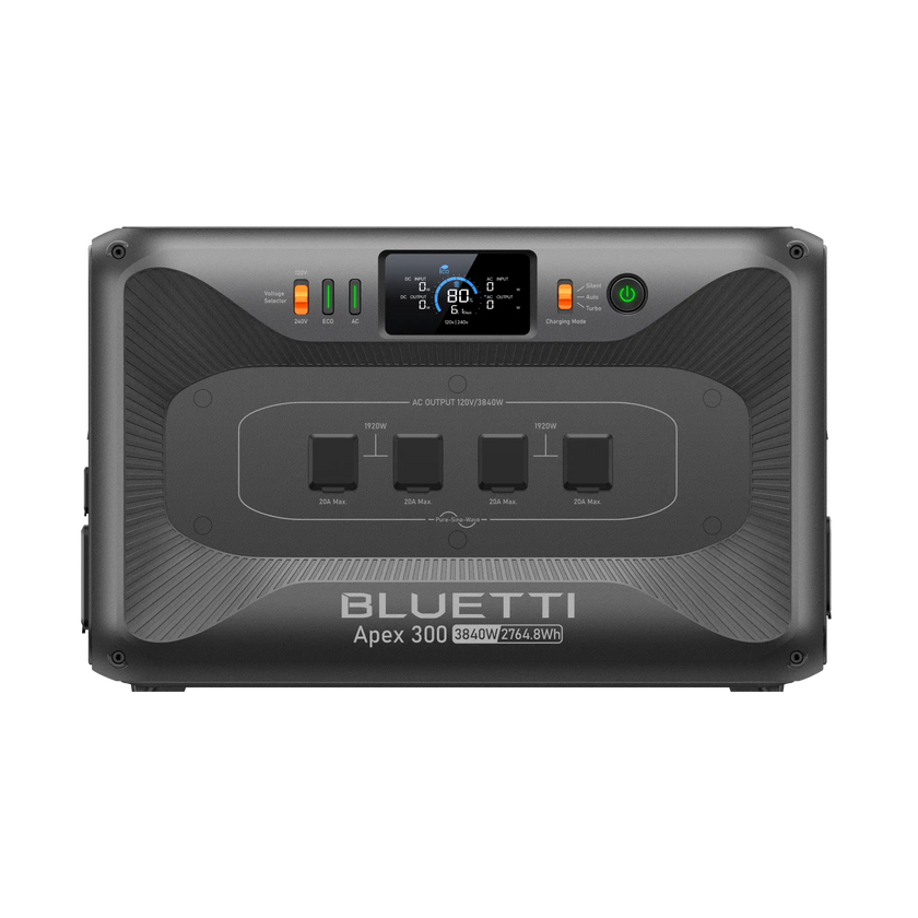 BLUETTI Apex 300 home battery backup, front view