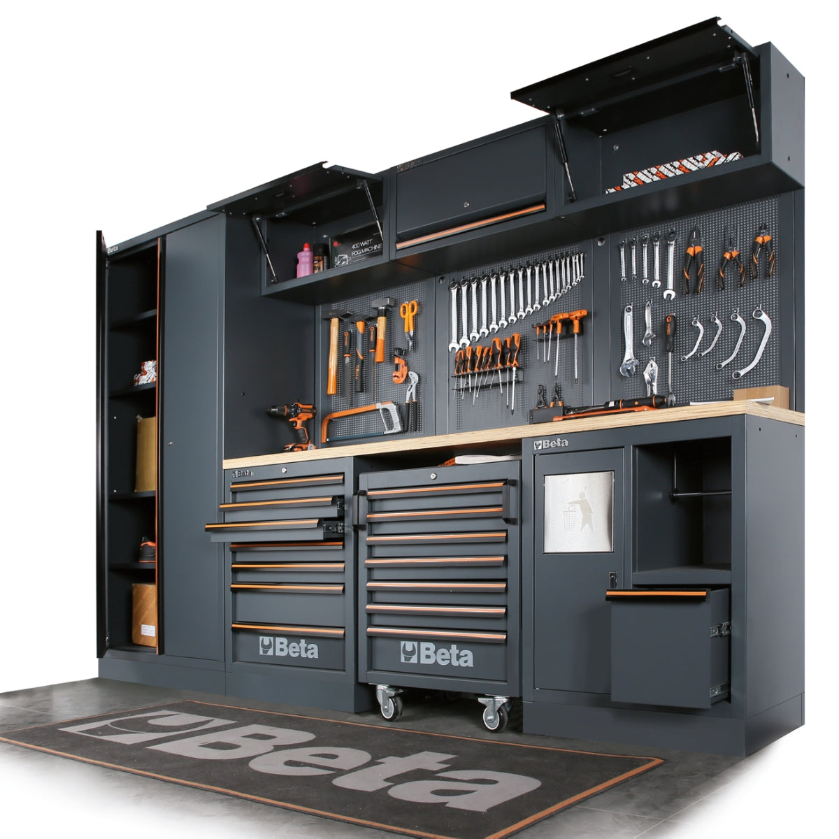 Beta C45PRO 2.0 ACT — Fixed module with 3 drawers and 2 built-in reels — Beta product photography