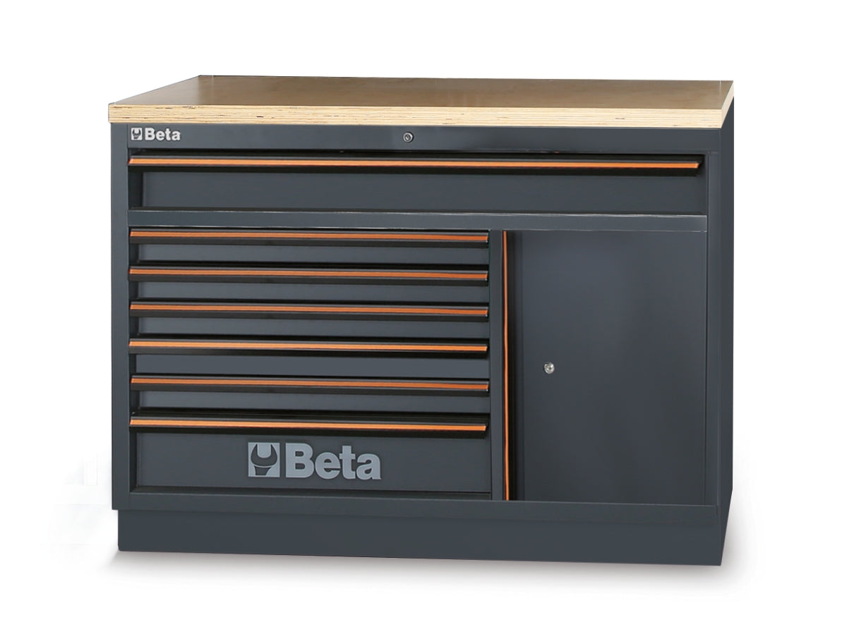 Beta C45PRO 2.0 M7A — Fixed Module with 7 Drawers and Worktop — Beta product photography