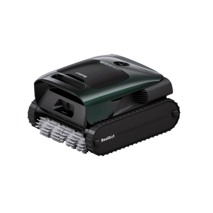 Beatbot AquaSense 2 Pro robotic pool cleaner seen from above, showing its brush rollers