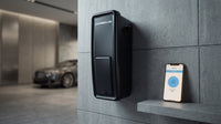 Smart Garage Door Opener - Wall Mounted - Myq Smartphone Controlled - Ultra Quiet Space Saving Direct Drive, Model RJO20, Black — Lifestyle