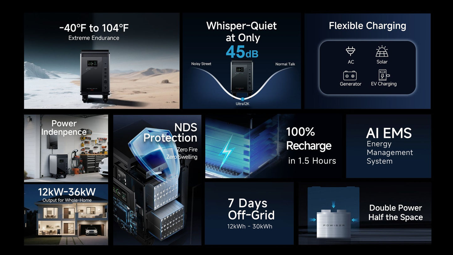 POWISER VOLTX 3 H12 PRO Hybrid On/Off-Grid Energy Storage System 12kW