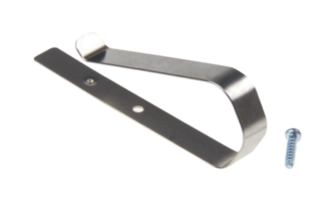Sommer visor clip for the Pearl remote, stainless steel bracket with mounting screw