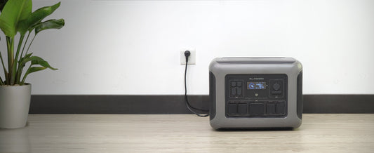ALLPOWERS R2500 2500W / 2016Wh LiFePO4 portable power station — recharging from a household wall outlet