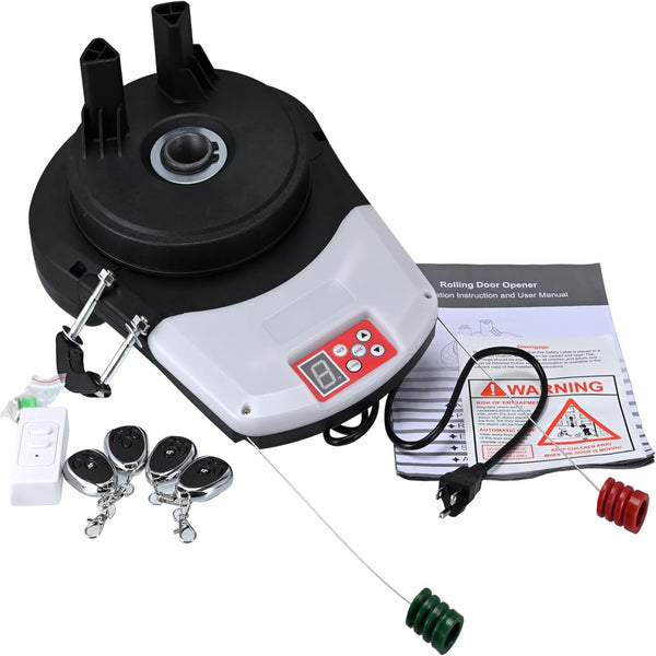 Automatic Roll up Door Opener,Commerial Garage Roller Door Opener with 4 Remote Powerful 1000N Motor 22M² Rolling OZ