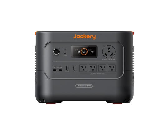 Jackery HomePower 3000 portable power station front view on white background