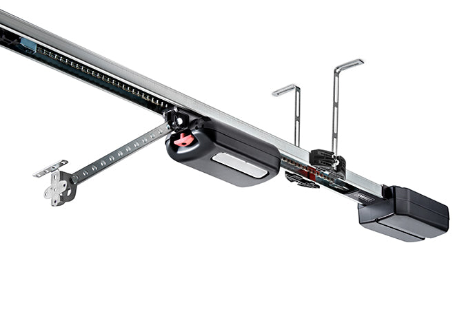 Sommer 2060 evo+ garage door opener with 8 ft three-piece C-channel rail and hardware