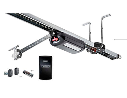 Sommer 2060 pro+ opener with 8 ft rail, remote-mount control housing and remote